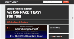 Desktop Screenshot of buyvinylrecords.net